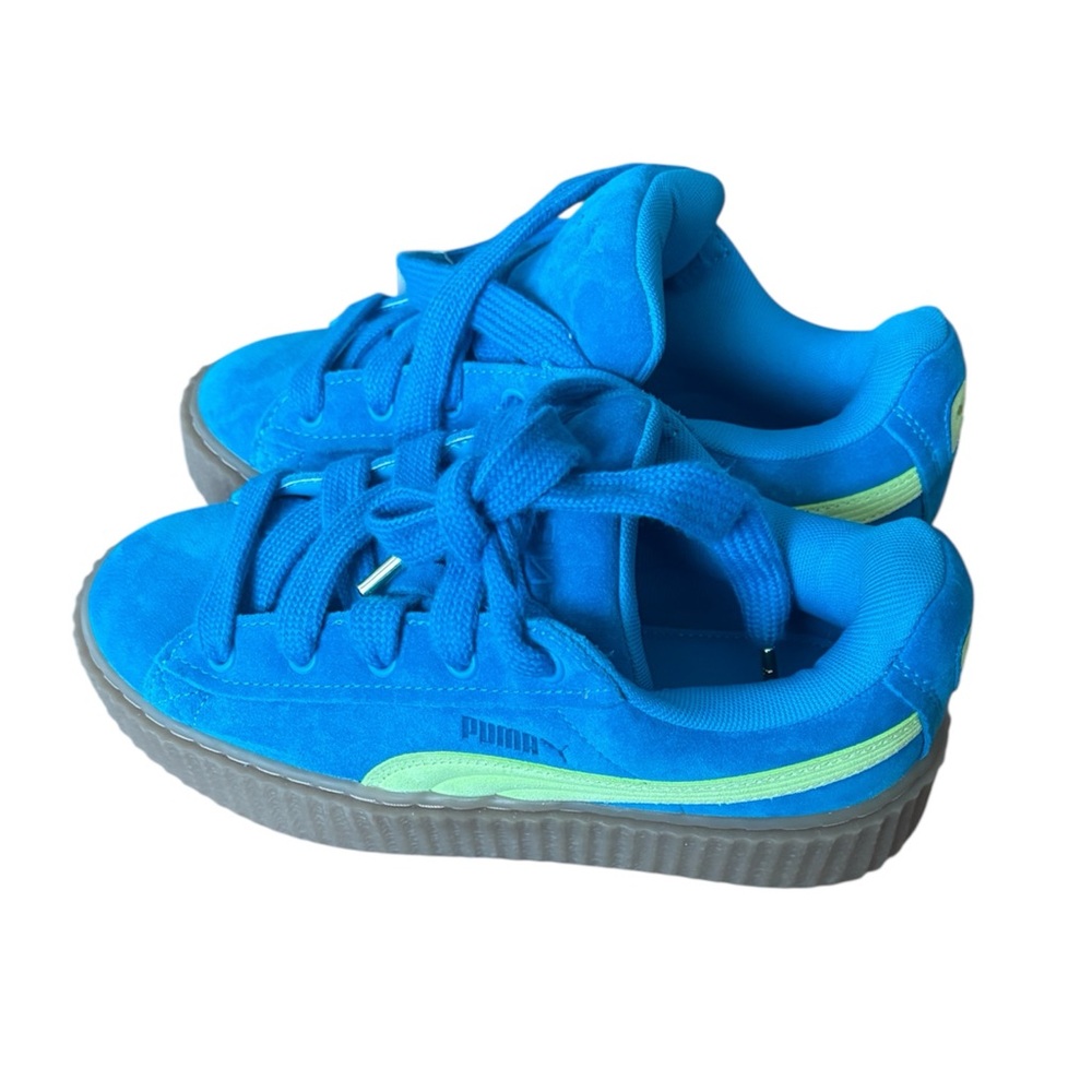 Puma Platform Women’s  Vibrant Blue and Green Sneakers Size 7